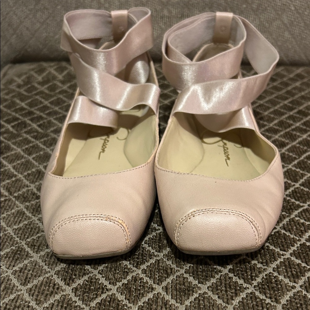 Jessica Simpson Blush Pink Ballet Mandalaye Flats size 10